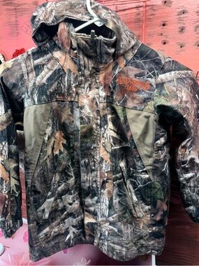 Cablas RedHead Camo Hooded Kids Jacket - Realtree Green/Brown size 6